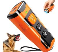 QVNNVQ Dog Bark Deterrent - Ultrasonic Training Device for Own or Neighbor's Dog,Portable Anti Barking Device for Dogs with 3 Modes,Effective & Safe for Outdoor & Indoor Use,Orange