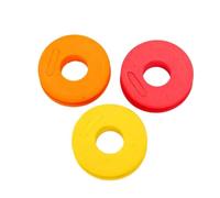 Qvorlth fishing rig holder 100PCS 4.5cm Foam EVA Fishing Diameter Plate Carp Lure Pulleys Trace Wire Winding Line Board Leader Main Spool Swivel Tool