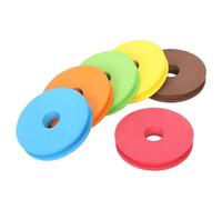 Qvorlth fishing rig holder 100pcs Fishing Foam Bobbin Diameter EVA Spool Winding Board Color Line Coil