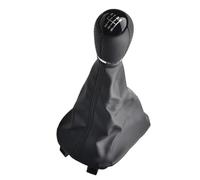 QVQOJCTH Car Parts Manual PU Gear Shift Knob 5 6 Speed for Seat Leon 1 MK1 for Toledo II MK2 Gait 1998-2005 Leather Gaiter Boot Cover(6 Speed)