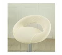 QVQV Stretch Bar Stool Covers Round Set of 4/2 With Hollow backrest Bar Chair Seat Covers Kitchen Breakfast Counter Bar Chair Covers for PU Leather Swivel Barstool High Stool,A4,4PCS