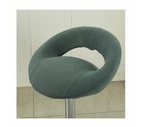 QVQV Stretch Bar Stool Covers Round Set of 4/2 With Hollow backrest Bar Chair Seat Covers Kitchen Breakfast Counter Bar Chair Covers for PU Leather Swivel Barstool High Stool,A5,2PCS