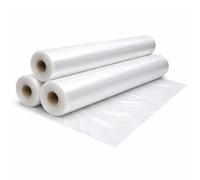 QVS Shop 2M X 6M Extra Thick Clear Heavy Duty UV Stabilised, Virgin Grade Polythene Sheeting 250Mu / 1000G