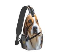 QVUEagriSJ Sling Bag for Men Women Crossbody Backpack Cute Beagle Dog Crossbody Bag Chest Bag for Travel Sport, Cute Beagle Dog, One Size, Sling Backpacks