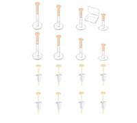 QWALIT 18g 20g Plastic Bioflex Invisible Earring Stud Clear Cartilage Helix Tragus Earrings for Work Nude Push in Clear Nose Studs Lip Labret Piercing Retainers for Surgery Sport School Work