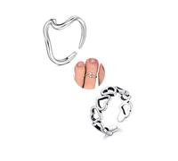 QWALIT Toe Rings for Women Gold Silver Toe Rings non Tarnish Adjustable Womens Ring Jewelry Simple Tail Ring Gold Plated, metal, alloy
