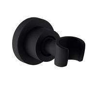 QWAXTRIW 360° Rotatable Stainless Steel Shower Head Holder - Wall Mount Handheld Shower Holder - Durable Black Finish - Adjustable Shower Holder for Easy Use