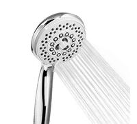 QWAXTRIW High Pressure Handheld Shower Head Adjustable Chrome Showerhead with 5 Spray Modes Boost Water Flow for Ultimate Shower Experience (Color: A)
