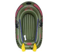 QWAXTRIW Kayak, Inflatable Boat, Hydro-Force Cove Kayak with Oar, 2 Person Capacity, Green