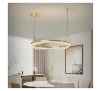 QWAXTRIW Living Room Villa Decorative Chandelier Dining Modern Led Pendant Lamp Hanging Lamps(Infinite dimming,B 100)