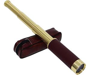 QWAXTRIW QWAXTRIW Traditional small portable telescope Portable Hd Captain Binoculars Powerful No Infrared Traveling Hikin,