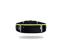 QWAXTRIW QWAXTRIW Ultra-Slim Waist Belt Bag for Men and Women - Waterproof, Portable, and Sporty Hip Bag (Black)