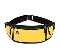 QWAXTRIW QWAXTRIW Waterproof Canvas Fanny Pack: Unisex Outdoor Sport Waist Bag for Running, Riding, and More (Yellow)
