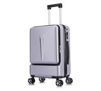 QWAXTRIW Suitcase Carry On Luggage Suitcases with Wheels Before Starting to Design Large-Capacity Luggage Men's and Women's Suitcases Durable(Sliver,24inch)