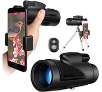 QWAXTRIW Telescope 40x60 Monocular Telescope HD Monocular Telescope with Phone Adapter Mount and Tripod for Camping Bird WatchingOutdoor Climbing Hunting Telescope