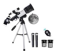 QWAXTRIW Telescope Astronomy Telescope for s Adults Beginners,70mm Aperture Astronomical Telescope Refractor Tripod Finder for Camping and Stargazing to Observe Moon and Planet in The Wild, Telescope