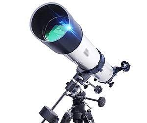 QWAXTRIW Telescope Ideal Telescope for Beginners 90mm Aperture 1000mm Astronomical Refractor Telescope with Smartphone Adapter Backpack Handheld Telescope Telescope