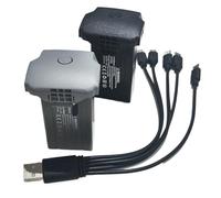 QWCOZSY For 1to5 USB Charging Wire With 2PCS 2 Colors 7.4V 2000mAh Battery for S185 RC Drone for Lithium-battery