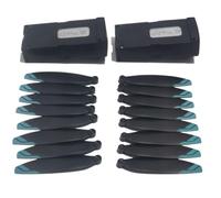 QWCOZSY For CW CCW Propeller 16PCS Blades + 3.7V 2000mAh Battery 2PCS for V182 MAX/V182 MAX RC Drone