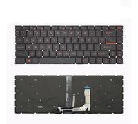 QWCOZSY Laptop Keyboard For MSI GS65VR PS42 GF63 8RC/D MS-16R1/W1/2-16Q1/2/3/4 With backlit(Red Letter)