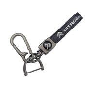 QWCPHGWZ Car Keychain Keyring for Citroen C5,Replacement Key Fob Holder Key Ring Accessory Car Logo Keychain Suede