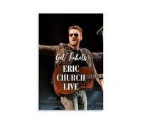 QWCWZPPZ Eric Church Singer Music Album Cover Canvas Poster Wall Art Decorative Painting Bedroom Painting Posters08x12inch(20x30cm) Unframe-style