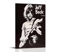 QWCWZPPZ Jeff Beck Singer Music Album Cover Canvas Poster Wall Art Decorative Painting Bedroom Painting Posters08x12inch(20x30cm) Frame-style