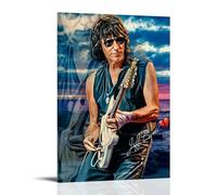 QWCWZPPZ Jeff Beck Singer Music Album Cover Canvas Poster Wall Art Decorative Painting Bedroom Painting Posters08x12inch(20x30cm) Frame-style