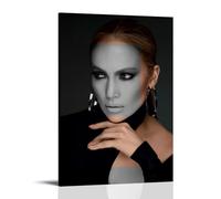QWCWZPPZ Jennifer Lopez Singer Music Album Cover Canvas Poster Wall Art Decorative Painting Bedroom Painting Posters12x18inch(30x45cm) Frame-style
