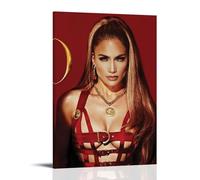QWCWZPPZ Jennifer Lopez Singer Music Album Cover Canvas Poster Wall Art Decorative Painting Bedroom Painting Posters24x36inch(60x90cm) Frame-style