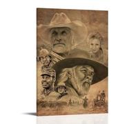 QWCWZPPZ Lonesome Dove Classic Movies And TV Series Canvas Poster Wall Art Decorative Painting Bedroom Painting Posters16x24inch(40x60cm) Frame-style