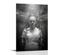 QWCWZPPZ The Silence of The Lambs Classic Movies And TV Series Canvas Poster Wall Art Decorative Painting Bedroom Painting Posters16x24inch(40x60cm) Frame-style