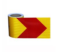 QWdfgS Reflective tape Adhesive Hazard Warning Tape High Intensity Reflector Tape Marking Tape for Outdoor Steps(Red)