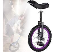 QWdfgS unicycle, 16/18/20 Inch Wheel Unicycle, Non-Slip Wheels, with Alloy Rim Extra Thick Tire, Adjustable Seat, for Outdoor Sports Fitness Exercise Health(Black,20inch)