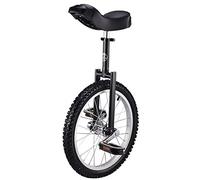 QWdfgS unicycle, 18 Inch Unicycles for Adults, Non-Slip Wheels Unicycle, Mountain Tires Riding Self-Balance Exercise Balance Bike Outdoor Sports Fitness(Black)