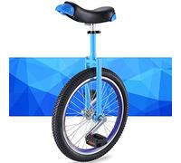 QWdfgS unicycle, 20/18/16 Inch Unicycle, Adjustable Seat, Anti-Skid Tires, with Sturdy Storage Stand Balance Cycling Exercise Fitness for Adult(Blue,20inch)
