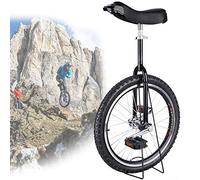 QWdfgS unicycle, 24/20/18/16 Inch Unicycle, Non-Slip Wheels, Mountain Tires Riding Self-Balance Exercise Balance Bike Outdoor Sports Fitness(Black,18inches)