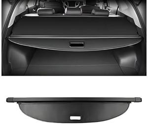 QWEDFSD Car Retractable Rear Trunk Parcel Shelf for Leapmotor C10 2024-2025,Shield Cover Rear Trunk Parcel Shelf Shield Panel Cargo Cover Luggage,A/Black