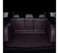 QWEDFSD Full Coverage Leather Car Boot Liner Mat,for Peugeot Poutiac Vibe 08-09 Waterproof Anti-Slip Rear Trunk Mats Trunk Boot Interior Accessories,B/black red