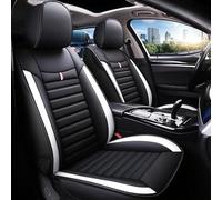 QWEDFSD Waterproof PU Leather Car Seat for Hyundai Tucson NX4 Petrol/Petrol N Line 2021-2025,Covers Full Set Breathable Wear Resistant Airbag Compatible Auto Protector Cushions, white-black/C