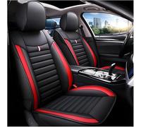 QWEDFSD Waterproof PU Leather Car Seat for Hyundai Tucson NX4 Petrol/Petrol N Line 2021-2025,Covers Full Set Breathable Wear Resistant Airbag Compatible Auto Protector Cushions, red-black/D