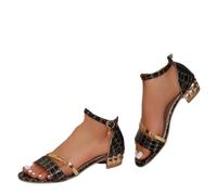 QWEDQWE Heels for Women 2026,Square Open Toe Slingback Short Heeled Comfortable Sparkly Ankle Strap Sandals Summer Casual Dressy Adjustable Buckle Sandal Party Dress Wedding Pump Shoes