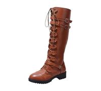 QWEDQWE Victorian Boot for Women 2026,70s Vintage Lace up Mid Heel Witch Granny Booties Renaissance Low Heel Boots Halloween Pointed Toe Side Zipper Kitten Heel Chunky Heel Ankle Boots