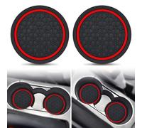 QWEERASS 2 Pcs Car Coasters, for BMW X4 F26 2014-2018 Car Cup Holder Coaster Anti Slip Coaster Shockproof Car Cup Mats Interior Accessories,B