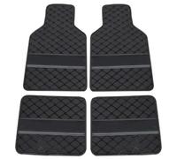 QWEERASS 4 pcs Car Floor Mats,for Dacia Lodgy/Lodgy Stepway/Logan/Sandero/Sandero Stepway All-Weather Premium Quality Car Mats, Easy To Clean, Anti-Slip Back,Heel Pad,Waterproof Durable Carpe
