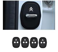 QWEERASS 4PCS Car Door Lock Cover, for Citroen C4 C3 C5 C1 C2 C6 C8 Door Latch Cover Protective Covers Rust Cover Door Lock Styling Accessories
