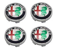 QWEERASS 4pcs Car Hub Caps,for Alfa Romeo Giulietta (Type 940) 2015-2020 60mm Auto Wheel Center Cover Waterproof Wear Resistance Caps Rim Protector Accessories