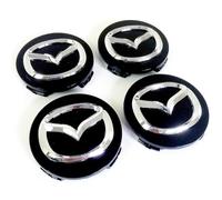 QWEERASS 4pcs Car Hub Caps,for Mazda CX-5 2 (II) KF I 2017-2024 56mm Auto Wheel Center Cover Waterproof Wear Resistance Caps Rim Protector Accessories