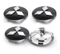 QWEERASS 4pcs Car Hub Caps,for Mitsubishi L200 2019-2023 56mm Auto Wheel Center Cover Waterproof Wear Resistance Caps Rim Protector Accessories