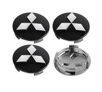 QWEERASS 4pcs Car Hub Caps,for Mitsubishi Outlander XL 2010-2024 60MM Auto Wheel Center Cover Waterproof Wear Resistance Caps Rim Protector Accessories